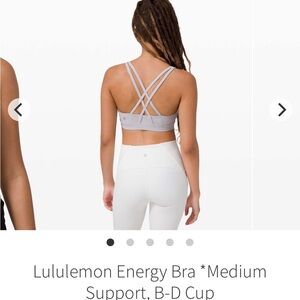 Lululemon Energy Bra Size 4